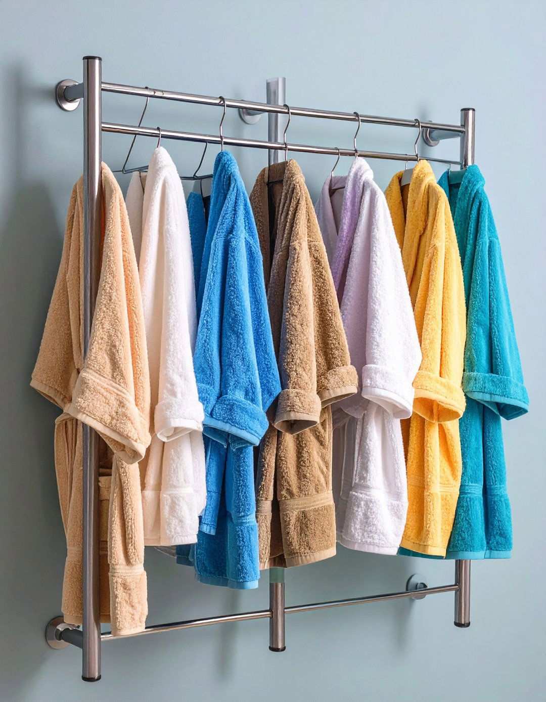 Hook and Ladder Towel Bathroom Organization - 20 Bathroom Organization Ideas