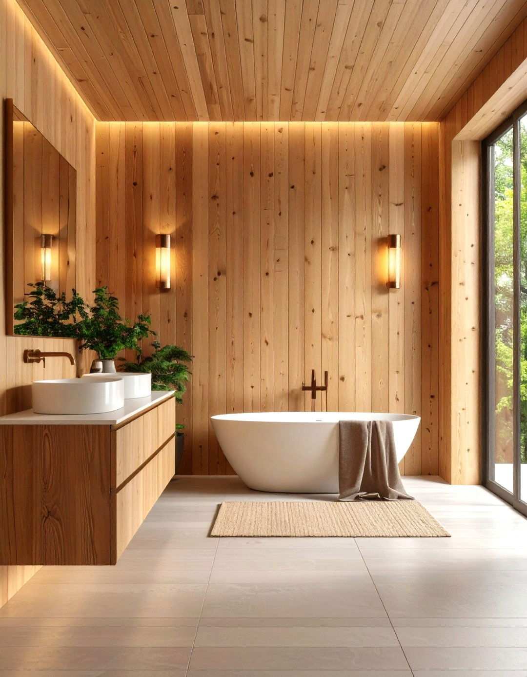 Horizontal Beadboard for Rustic Cabin Vibes - 20 Beadboard Bathroom Ideas