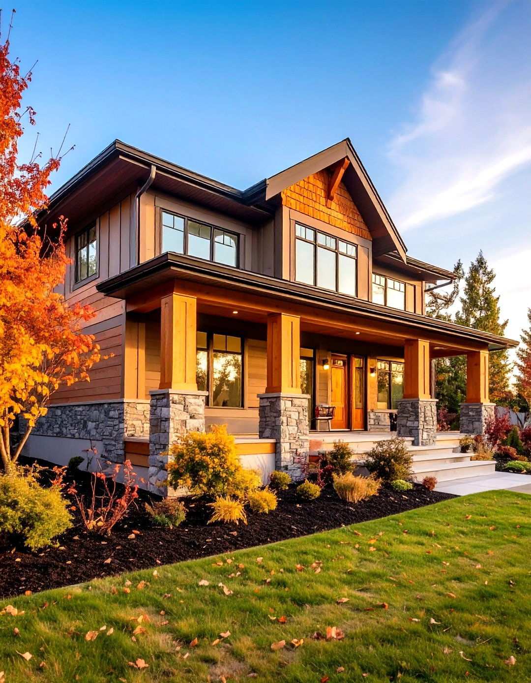 Horizontal Cedar Banding Around the Black Faade - 20 Black House With Wood Accents