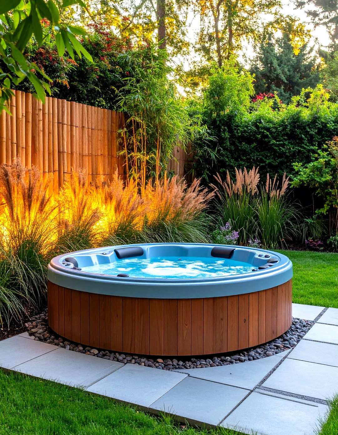 Hot Tub Retreat Heats Up the Backyard Oasis - 20 Backyard Oasis Ideas