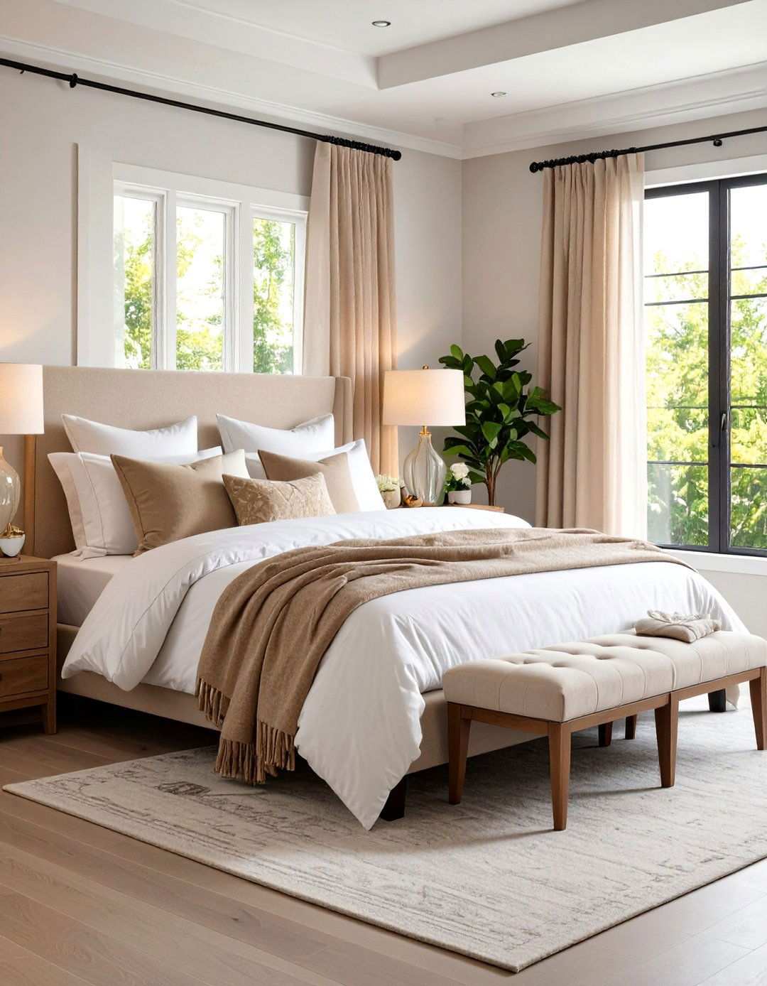 Hotel Inspired Luxury Bedroom Suite - 20 Bedroom Ideas for Women