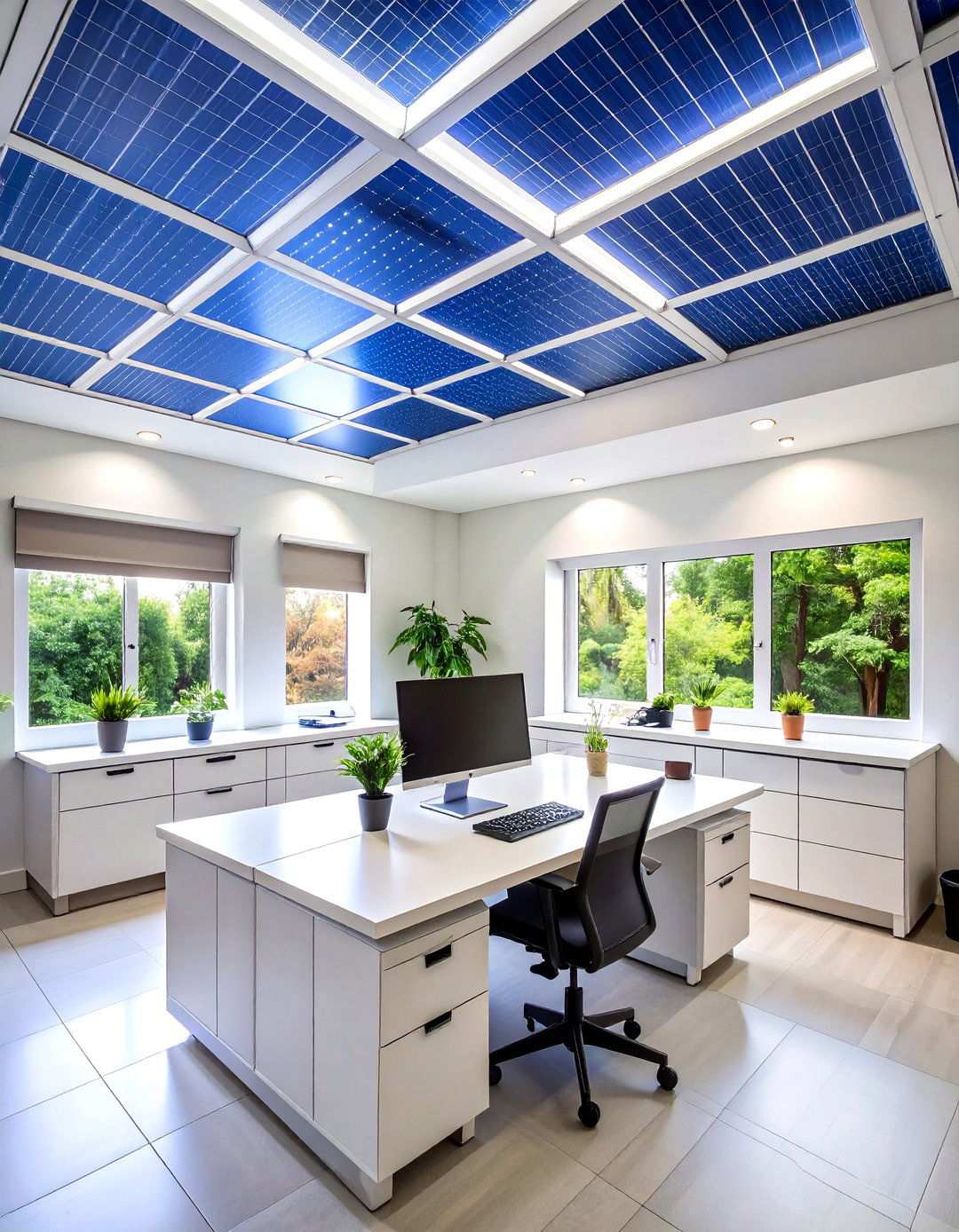 Integrated LED Flat Panels Light Every Corner - 20 Basement Drop Ceiling Ideas