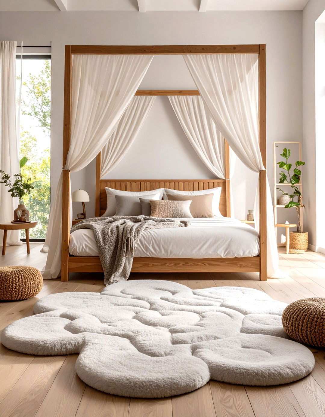 Irregular Shaped Bedroom Rug Innovation - 20 bedroom rug ideas