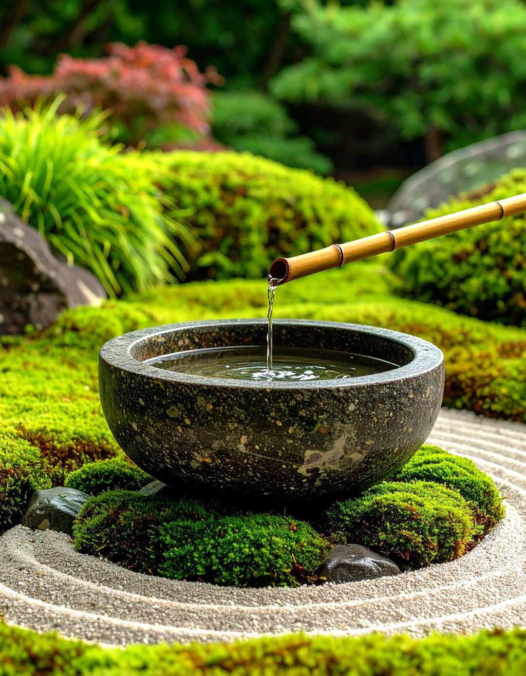 Japanese Style Backyard Fountains for Meditation Gardens - 20 Backyard Fountain Ideas