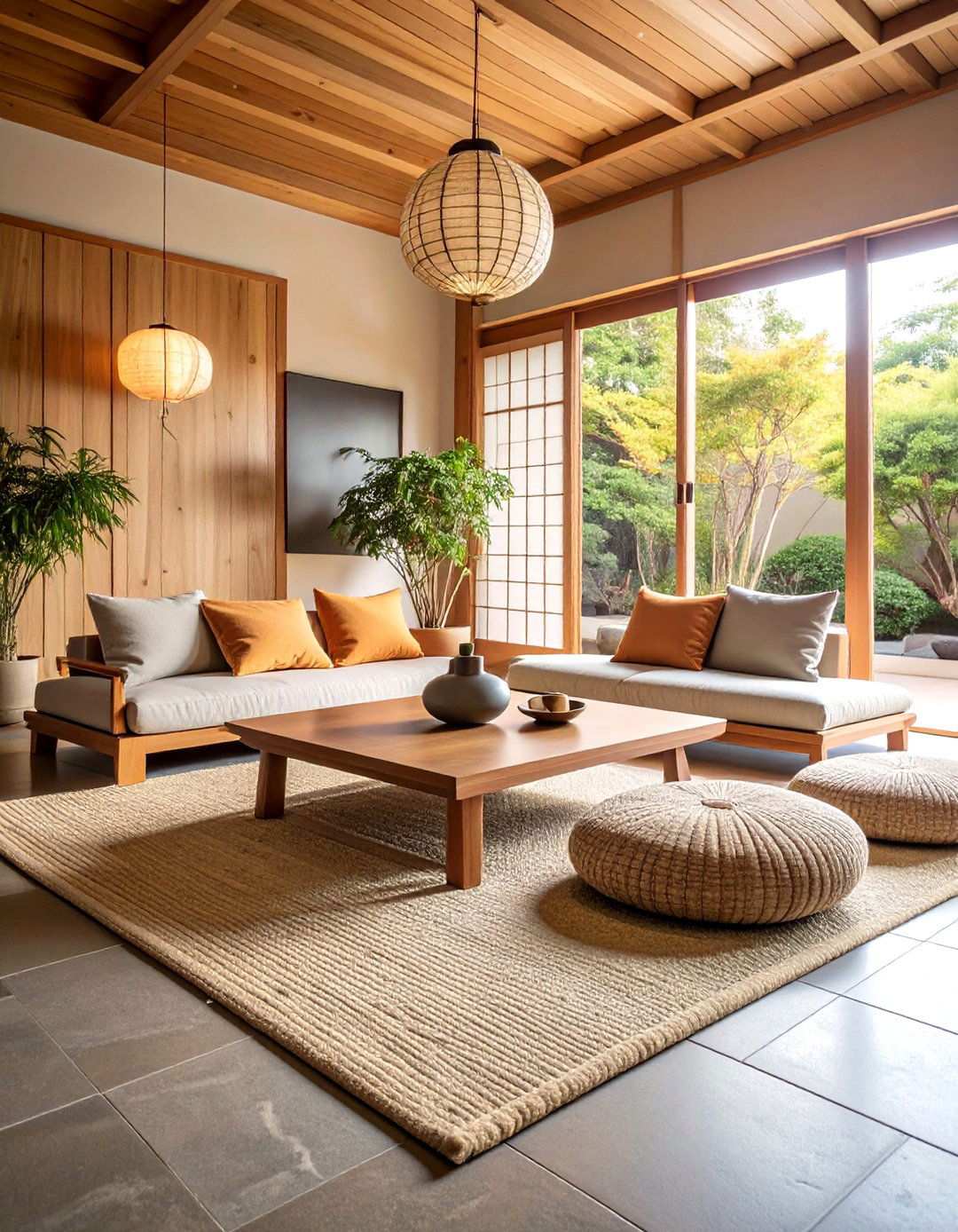Korean Ondol Inspired Floor Heating Living Room - 20 Asian Living Room Ideas