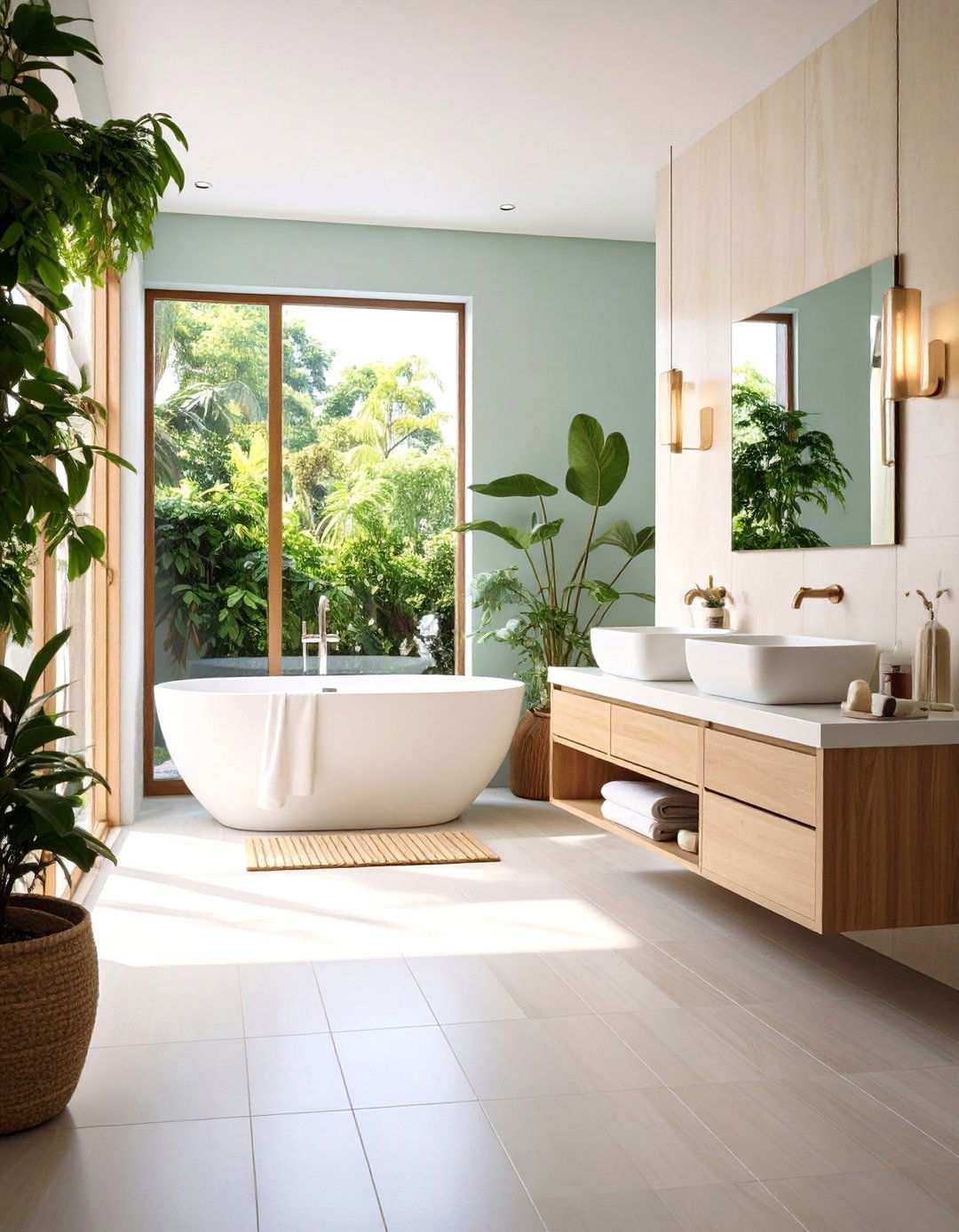 Large Format Porcelain Tile Opens Up Tight Spaces - 20 Bathroom Tile Ideas