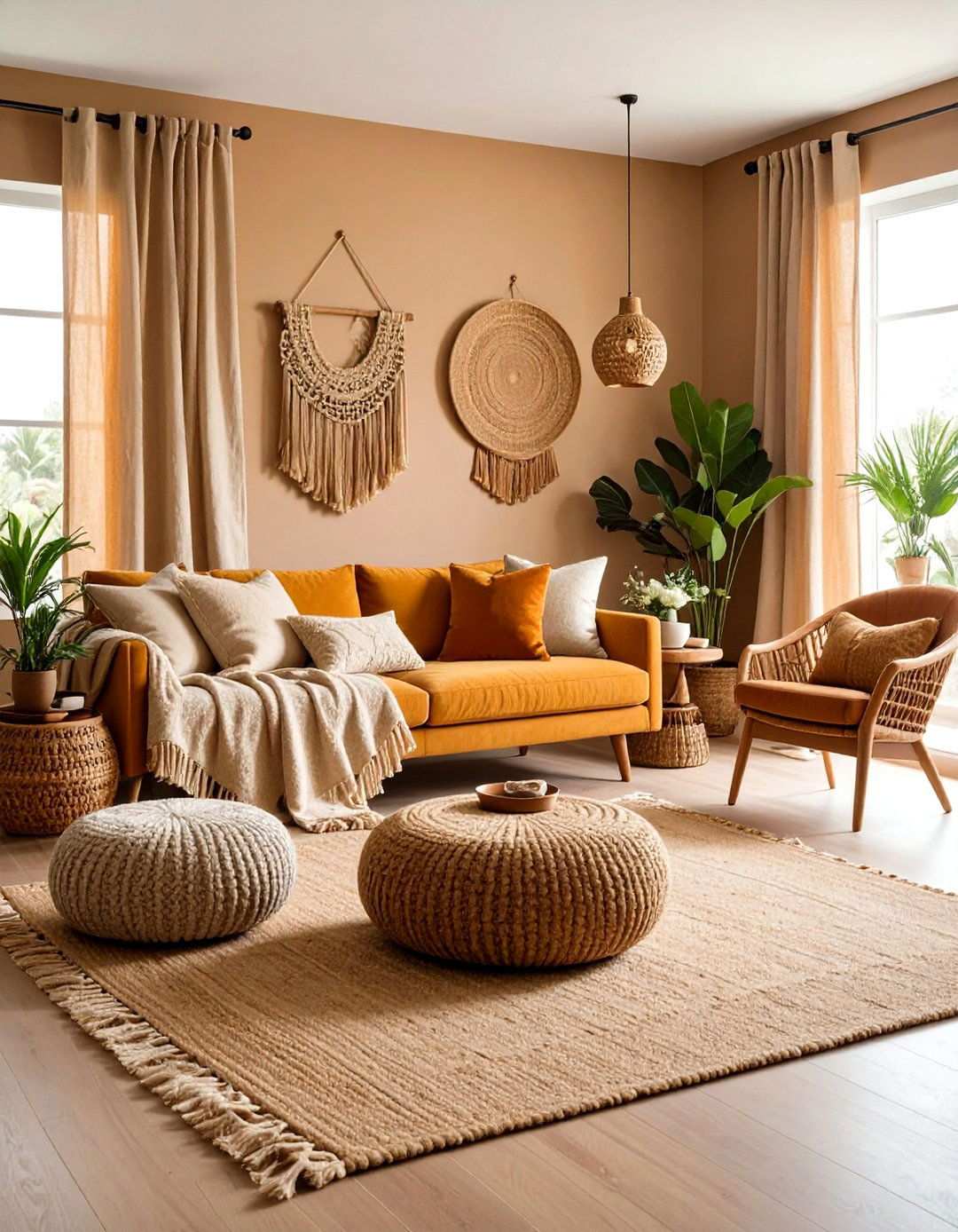 Layer Textures to Elevate a Beige Living Room - 20 Beige Living Room Ideas