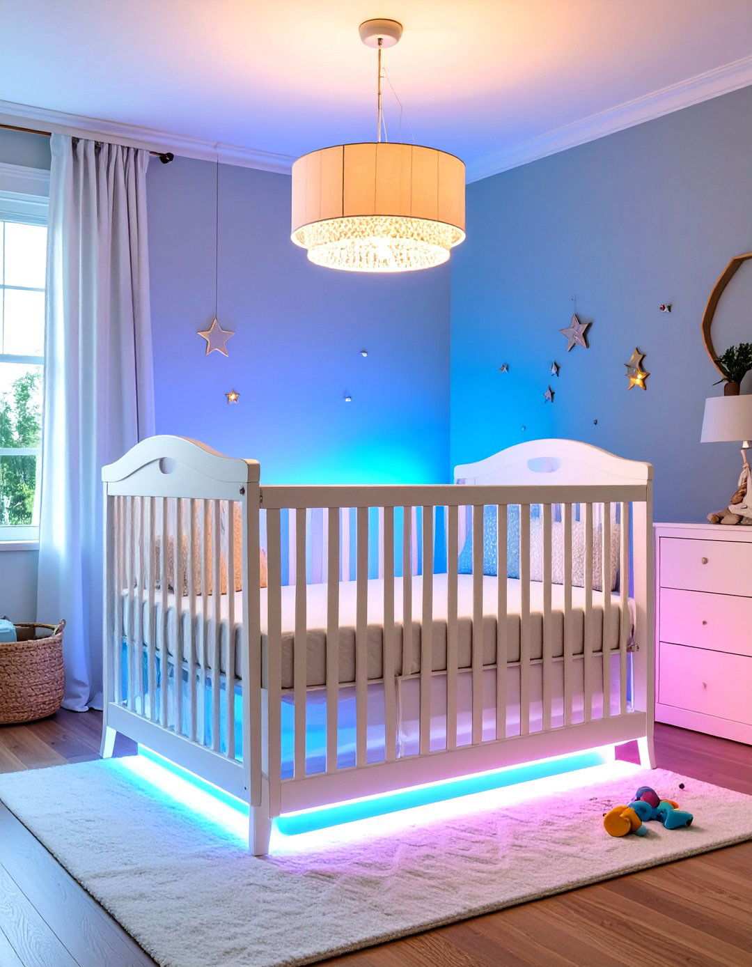 Layered Lighting Nursery - 20 Baby Boy Nursery Ideas