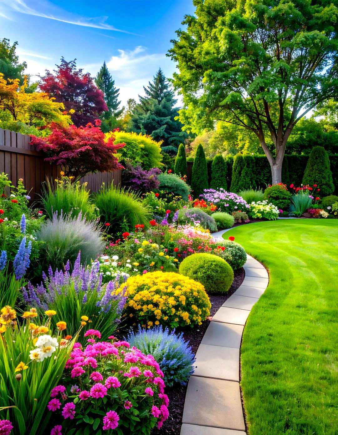 Layered Plant Privacy Borders for Natural Backyard Landscapes - 20 Backyard Privacy Ideas