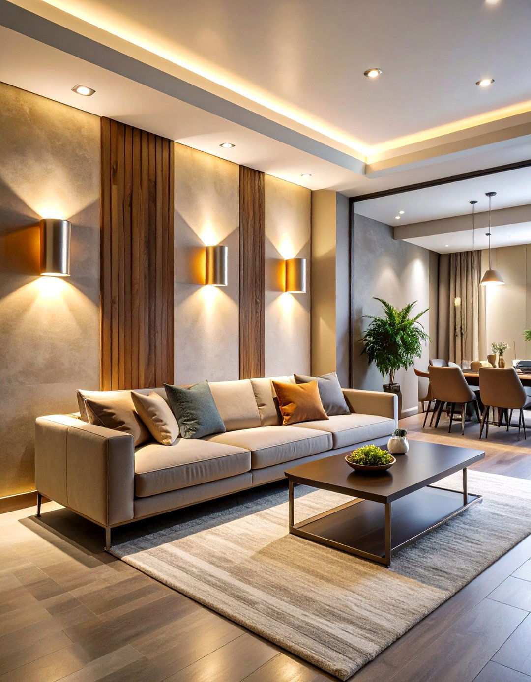 Layered Wall Sconce Basement Lighting Systems - 20 Basement Lighting Ideas