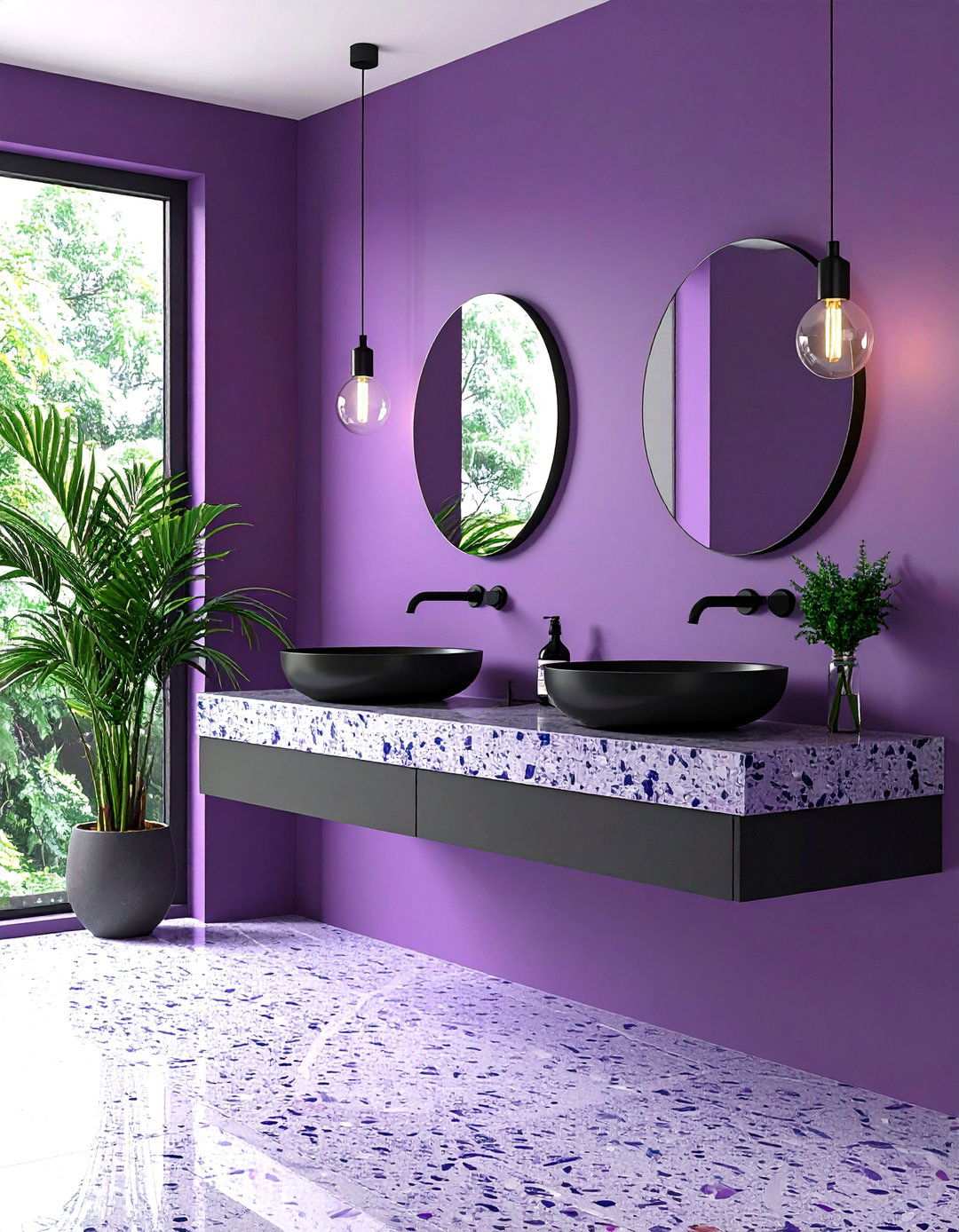 Lilac Bathroom Whisper - 20 Bathroom Color Ideas
