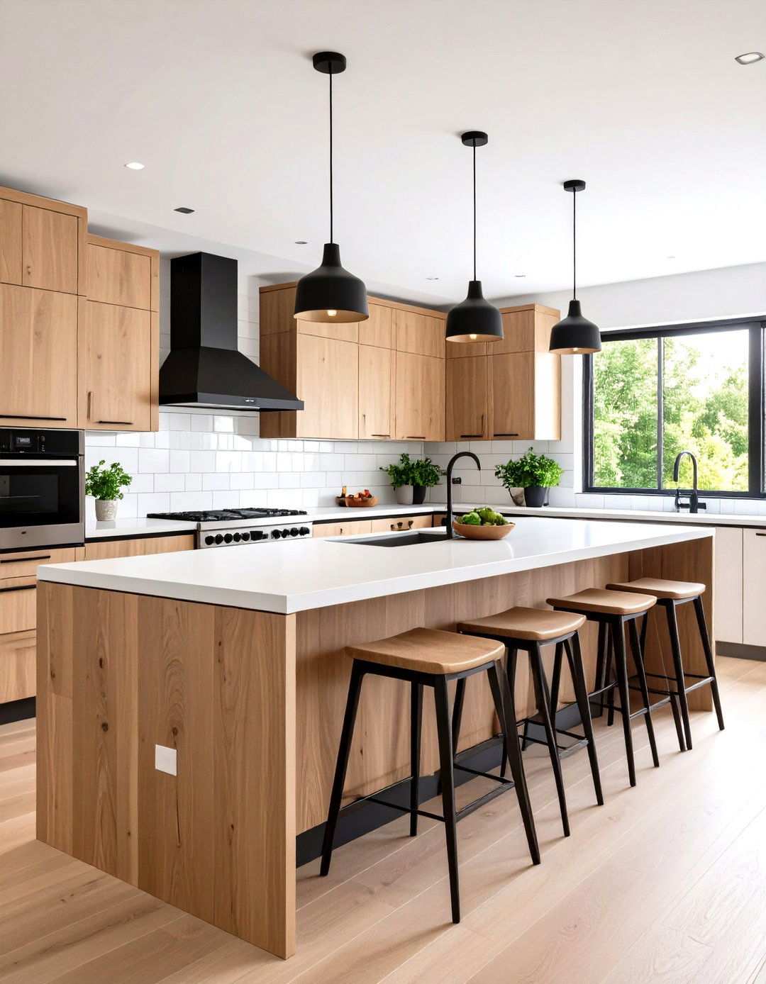 Linear Black and White Kitchen Backsplash - 20 Black and White Kitchen Backsplash Ideas