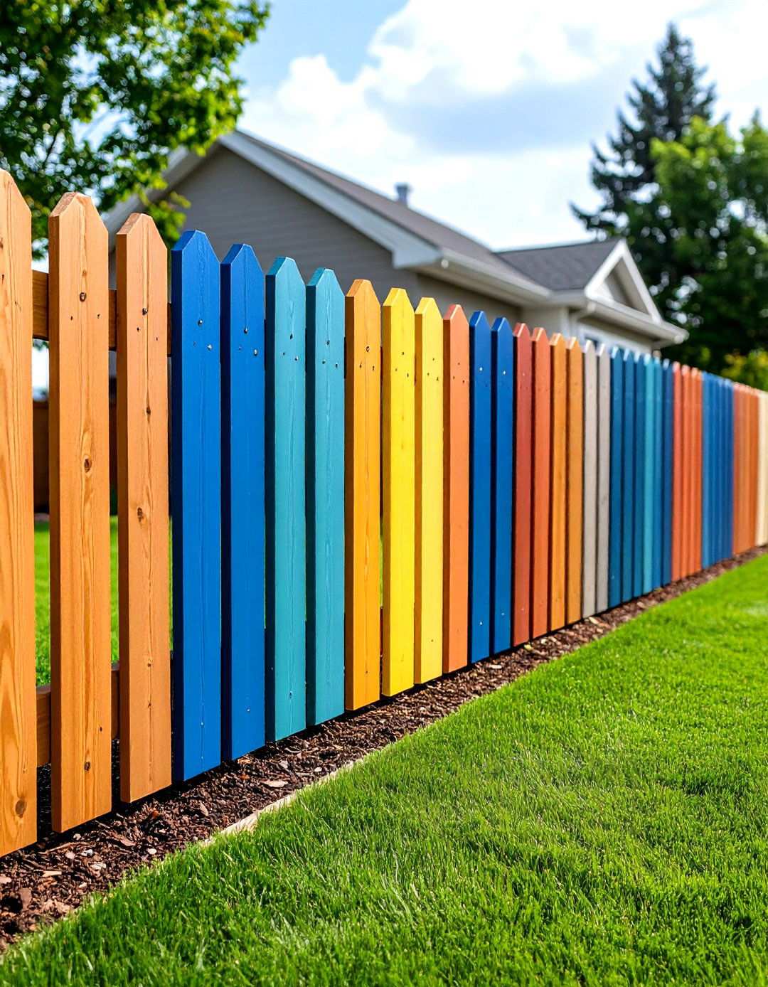 Low Maintenance Vinyl Backyard Fence - 20 Backyard Fence Ideas