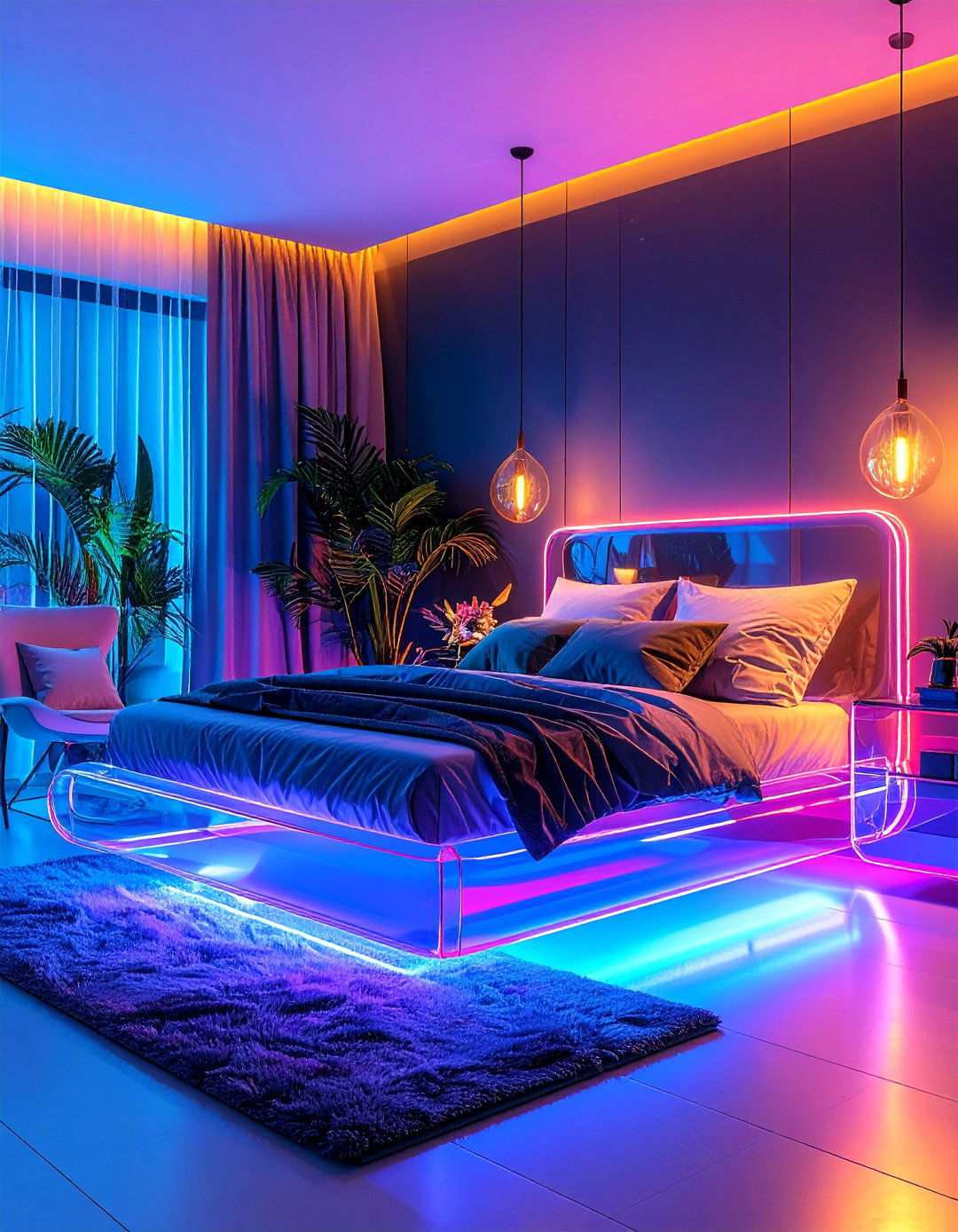 Lucite and Acrylic Bedroom Furniture - 20 80s Bedroom Ideas