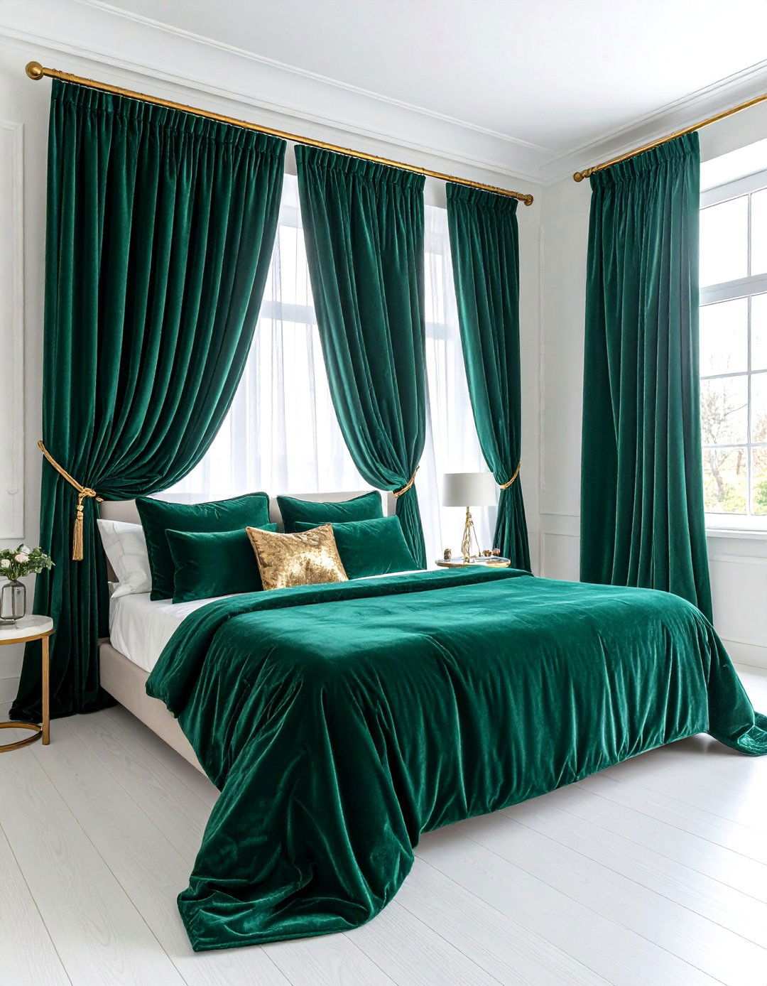 Luxe Velvet Bedroom Curtains - 20 Bedroom Curtain Ideas