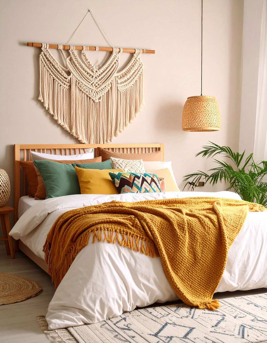 Macrame Wall Hanging s Bedroom Texture - 20 60s Bedroom Ideas