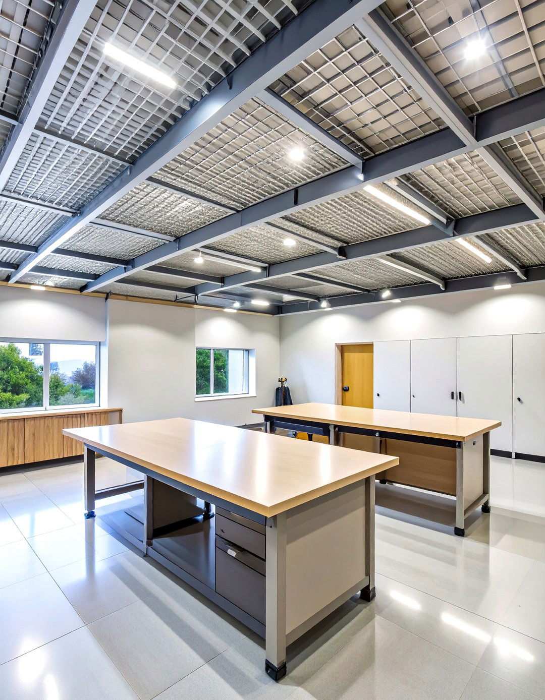 Magnetic Snap In Panels for Hassle Free Access - 20 Basement Drop Ceiling Ideas