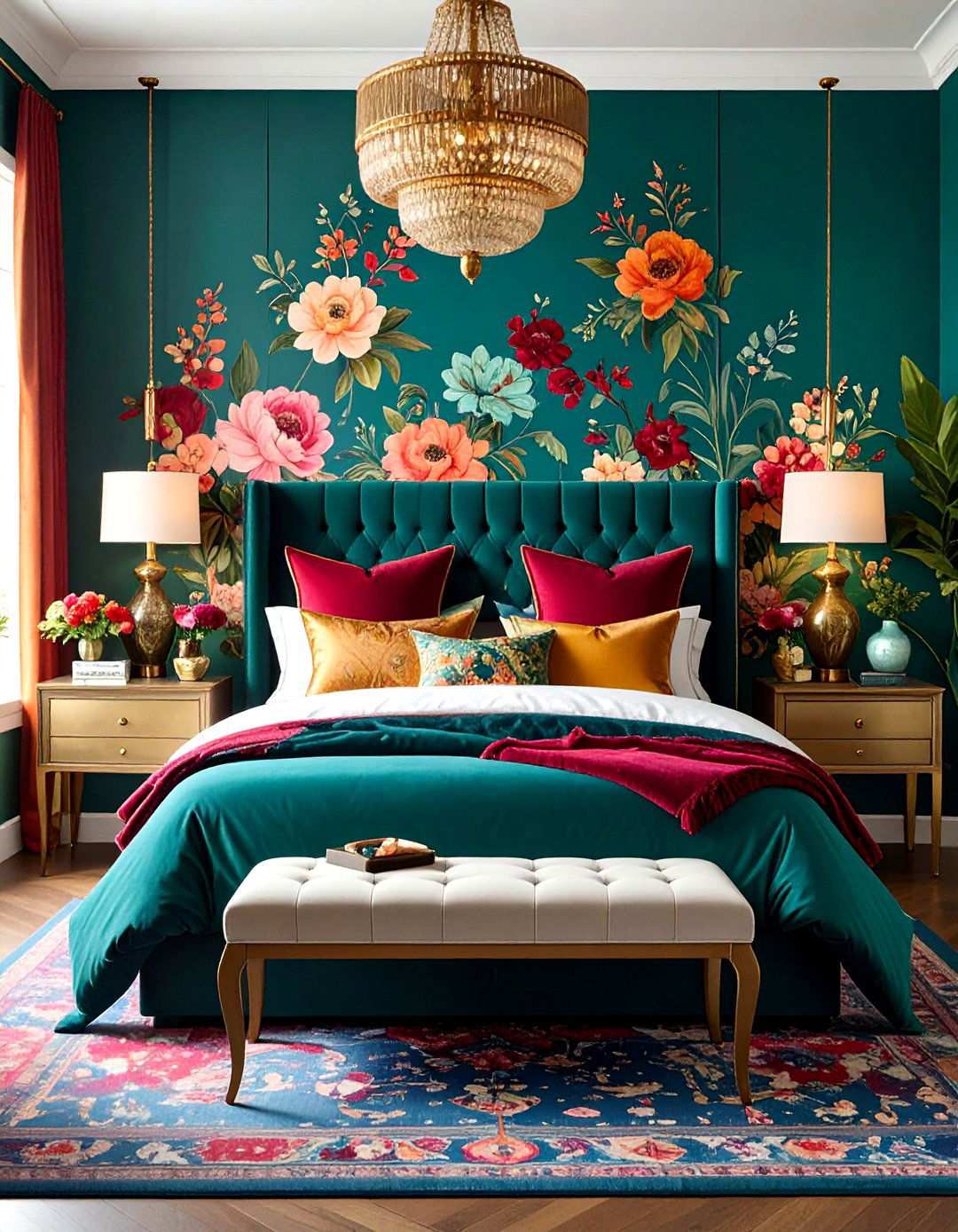 Maximalist Bedroom Design with Bold Patterns - 20 Bedroom Design Ideas