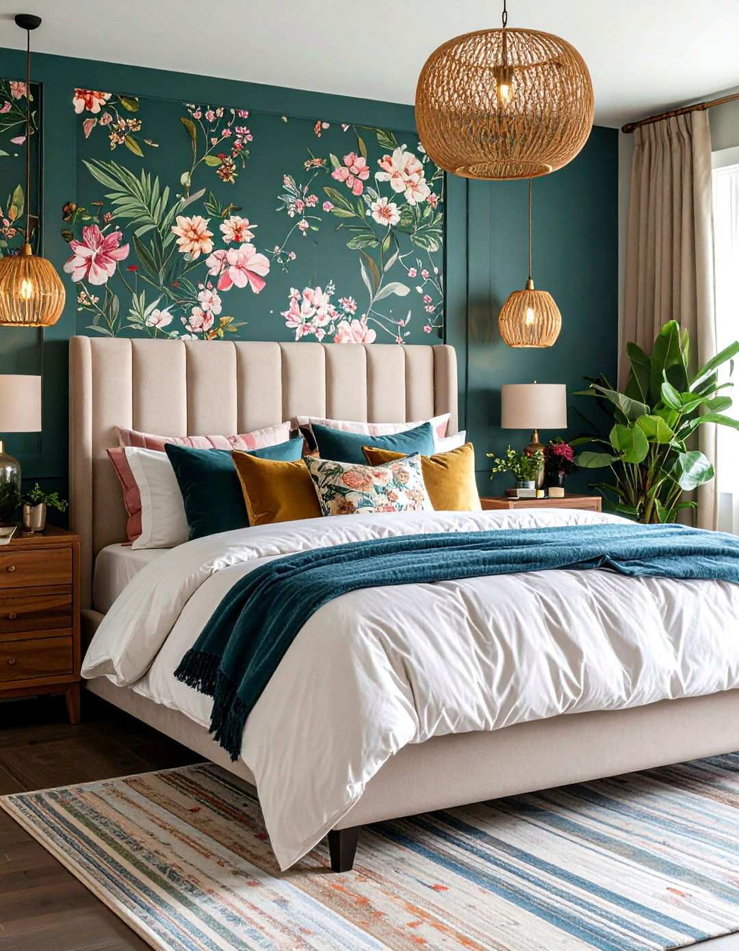 Maximalist Bedroom Pattern Play - 20 Bedroom Interior Design Ideas