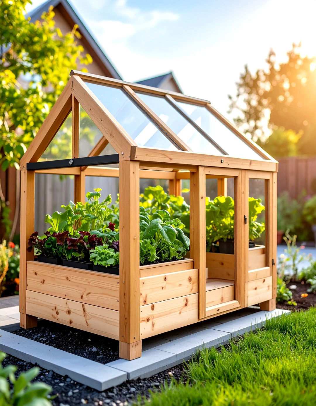 Mini Corner Greenhouse Cold Frame - 20 Corner Greenhouse Ideas