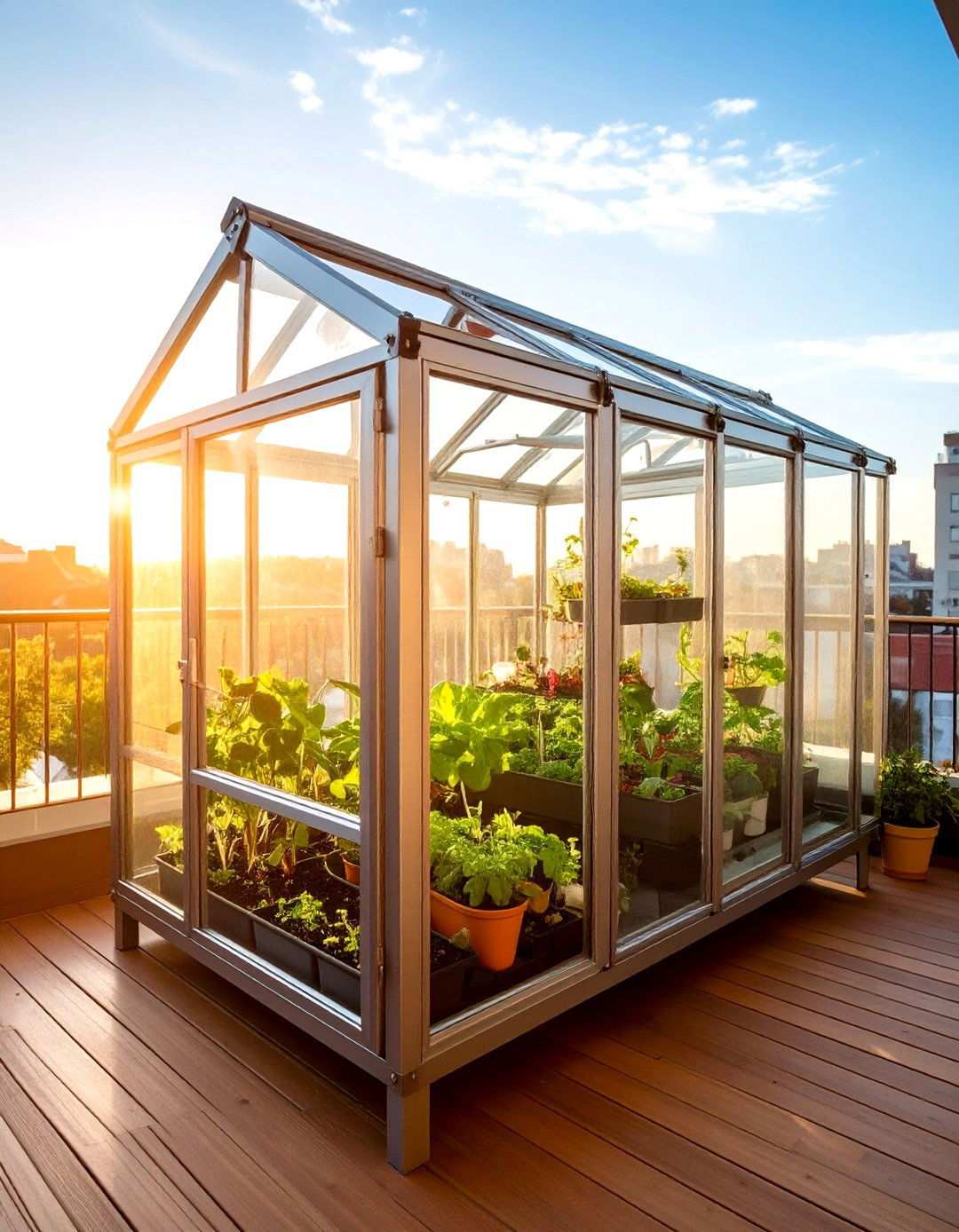Mini Greenhouse Growing - 20 Balcony Deck Ideas
