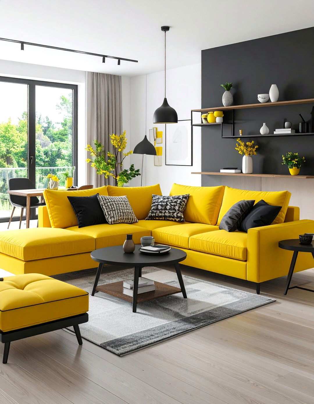 Minimalist Furniture Lets the Palette Breathe - 20 Black and White Living Room Ideas