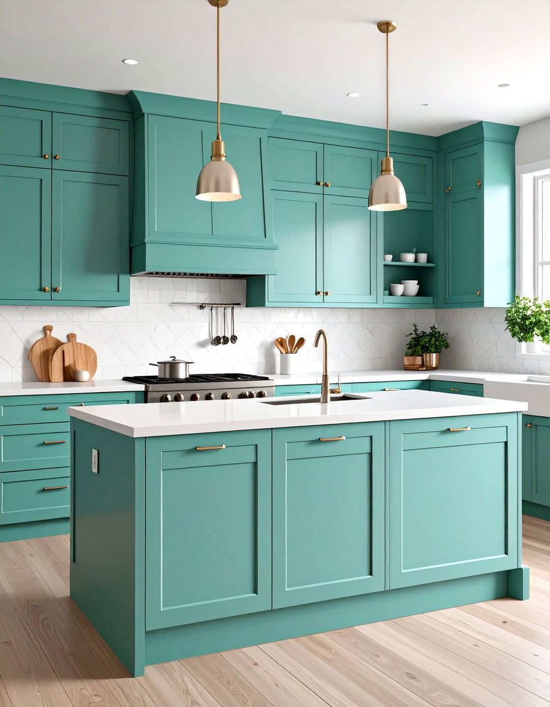 Mint Green Kitchen Cabinetry - 20 1950s Kitchen Ideas