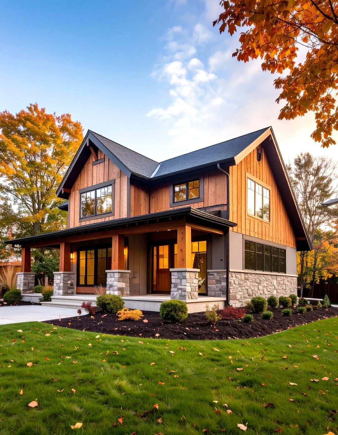 Mixed Material Cladding Barndominium - 20 Barndominium Exterior Ideas