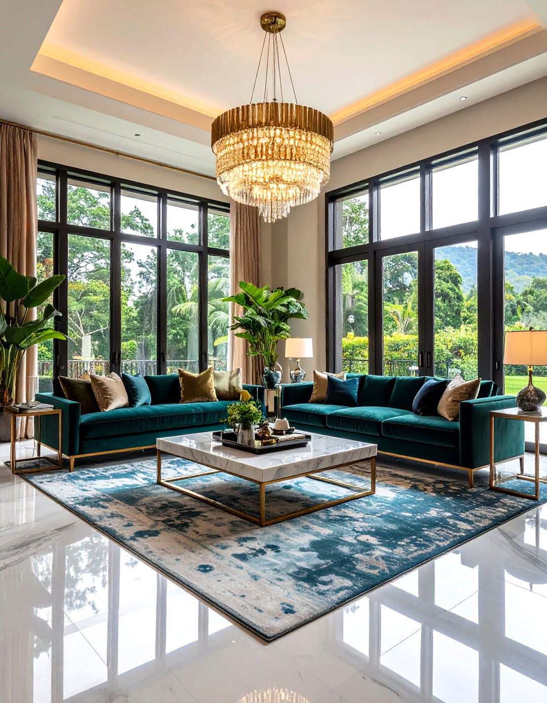 Modern Luxury Living Room Elegance - 20 Aesthetic Living Room Ideas