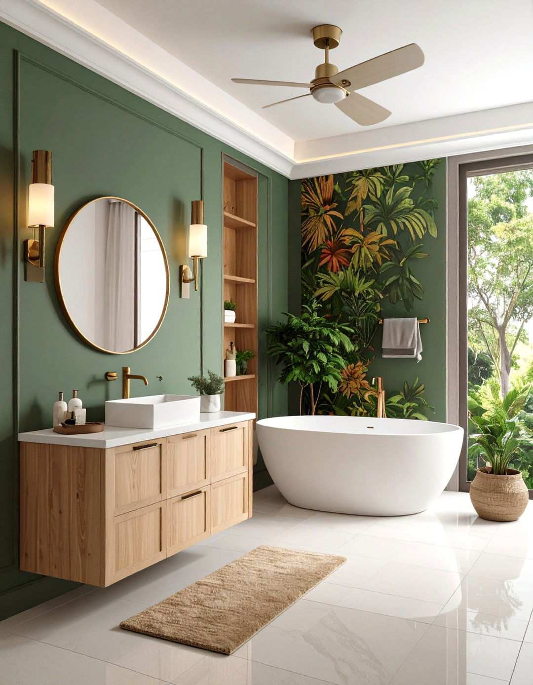 Moisture Resistant Vinyl Wallpaper Safety - 20 Bathroom Wallpaper Ideas