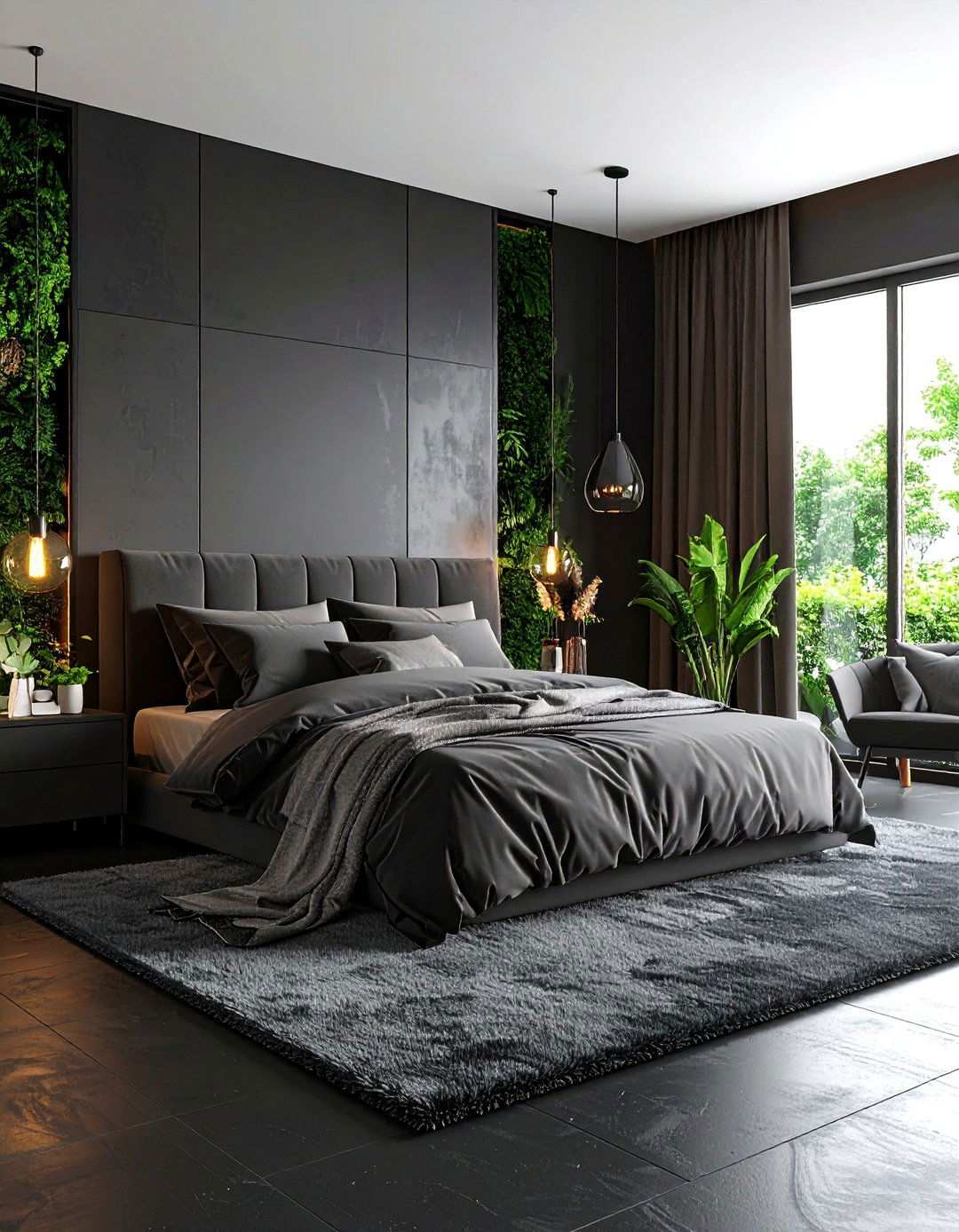 Monochrome Layers for Ultimate Drama - 20 Black Floor Bedroom Ideas