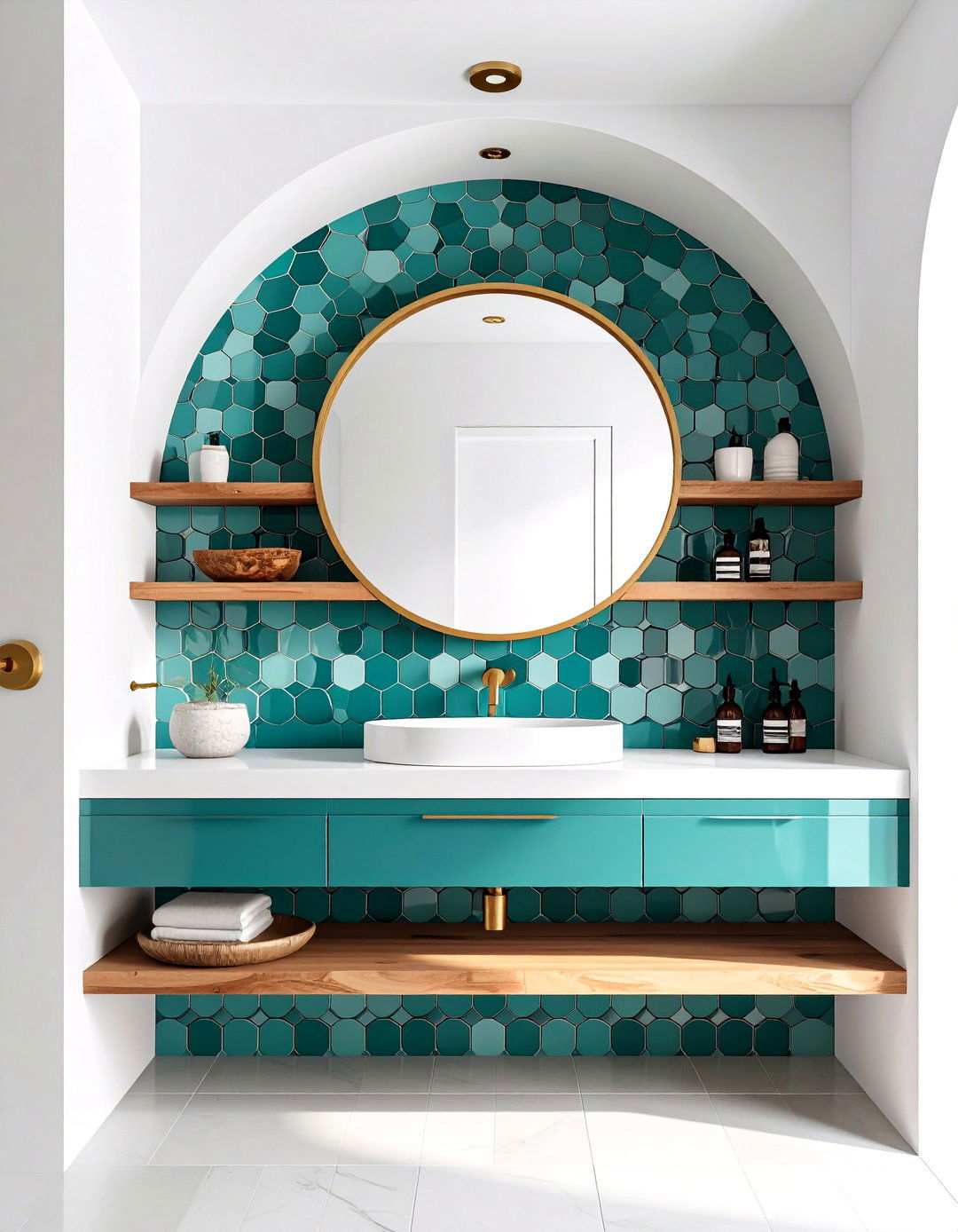 Moody Teal Bathroom Depth - 20 Bathroom Color Ideas