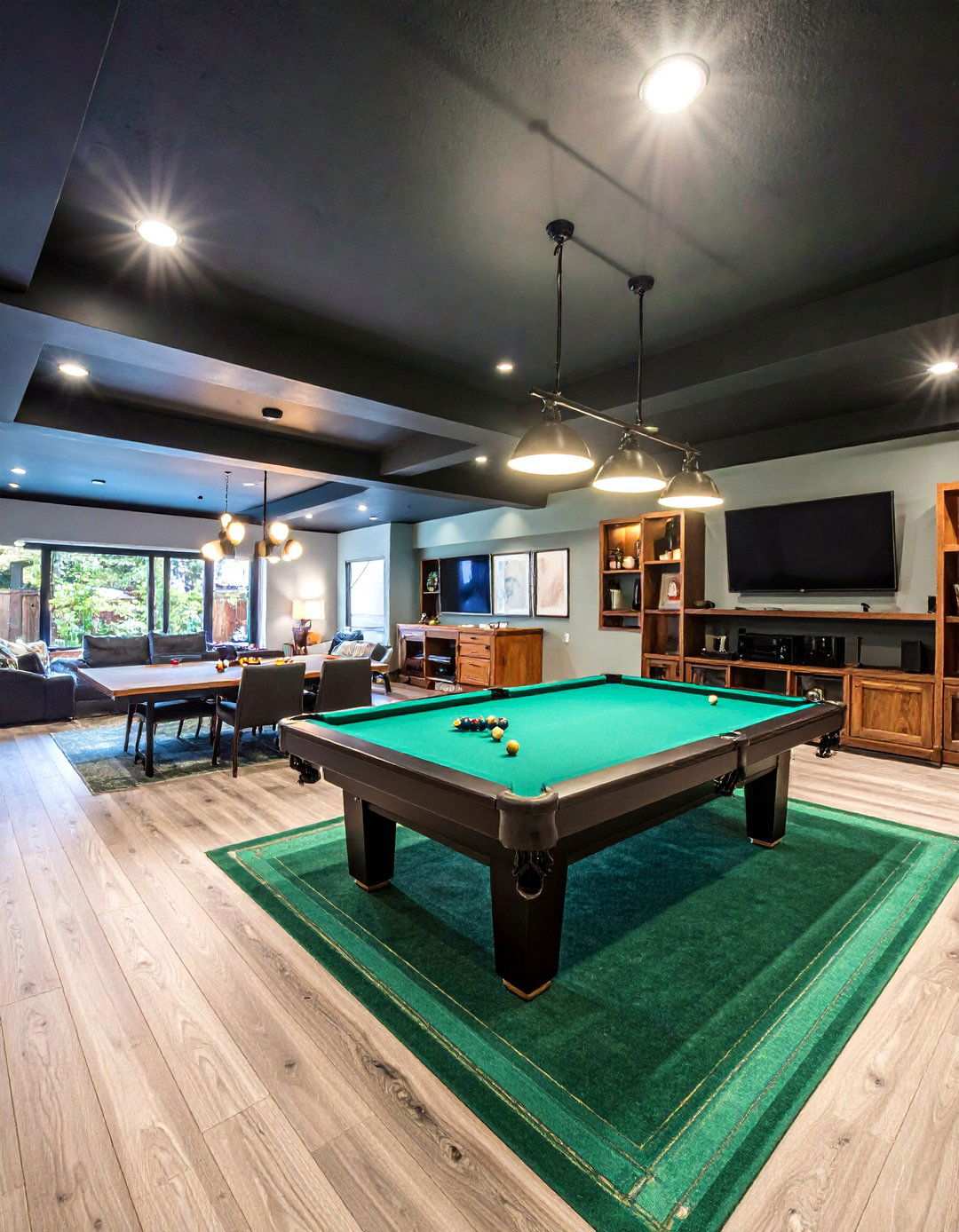 Multi Purpose Basement Gaming Zone - 20 basement decorating ideas