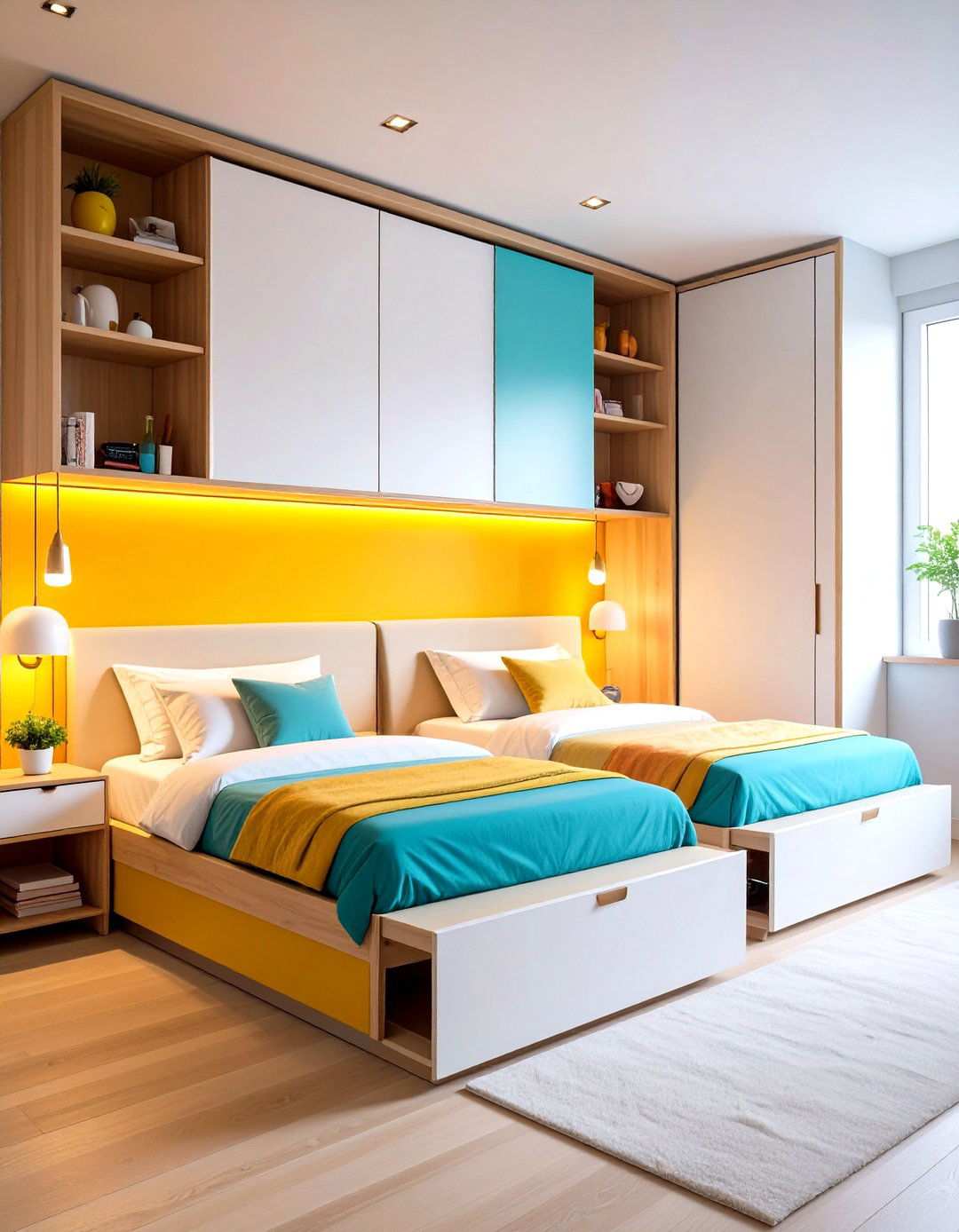 Murphy Wall Bed Innovations for Dual Sleeping - 20 2 Beds in One Small Room Ideas