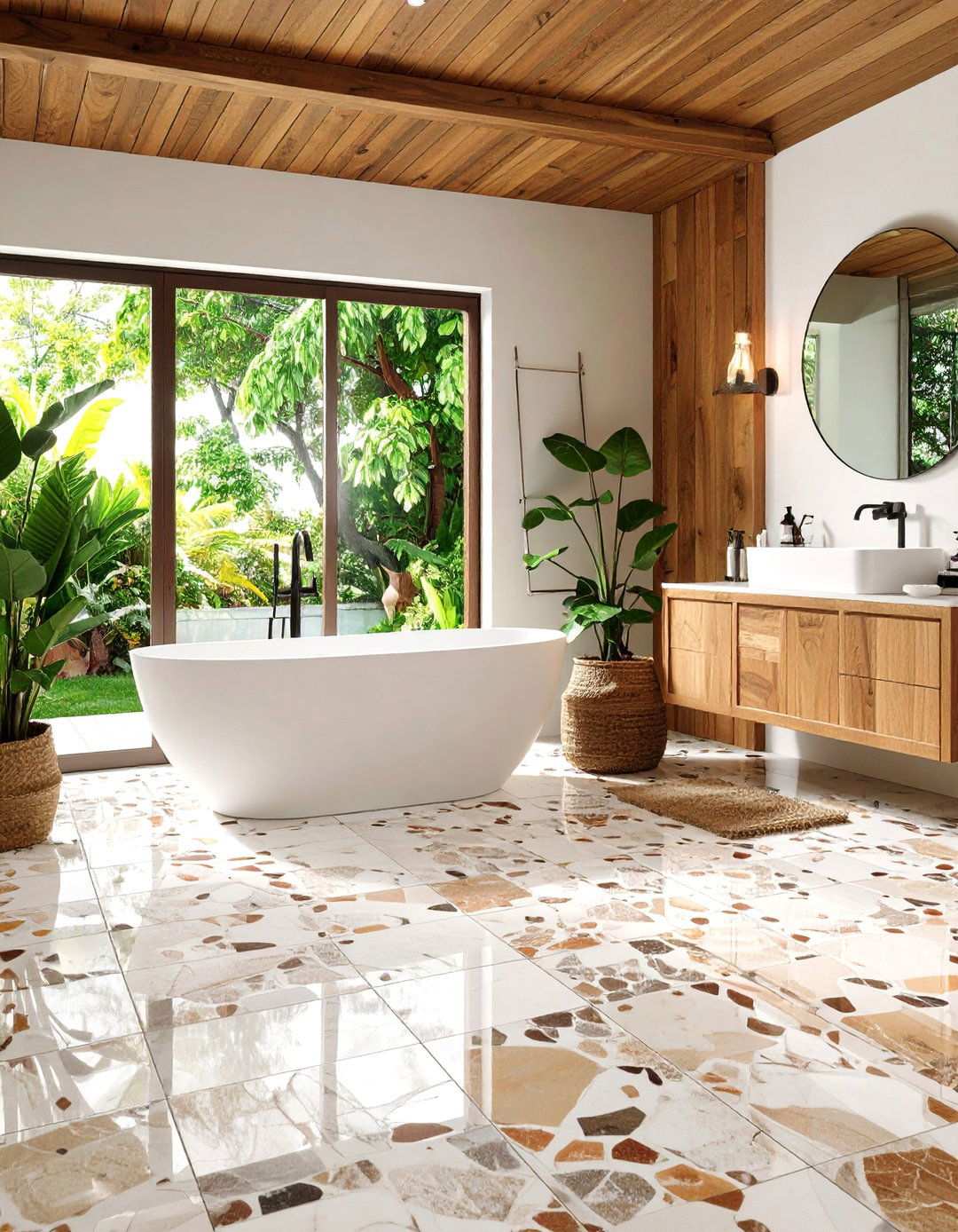 Natural Stone Mosaic Floor Tile Luxe - 20 Bathroom Mosaic Floor Tile Ideas