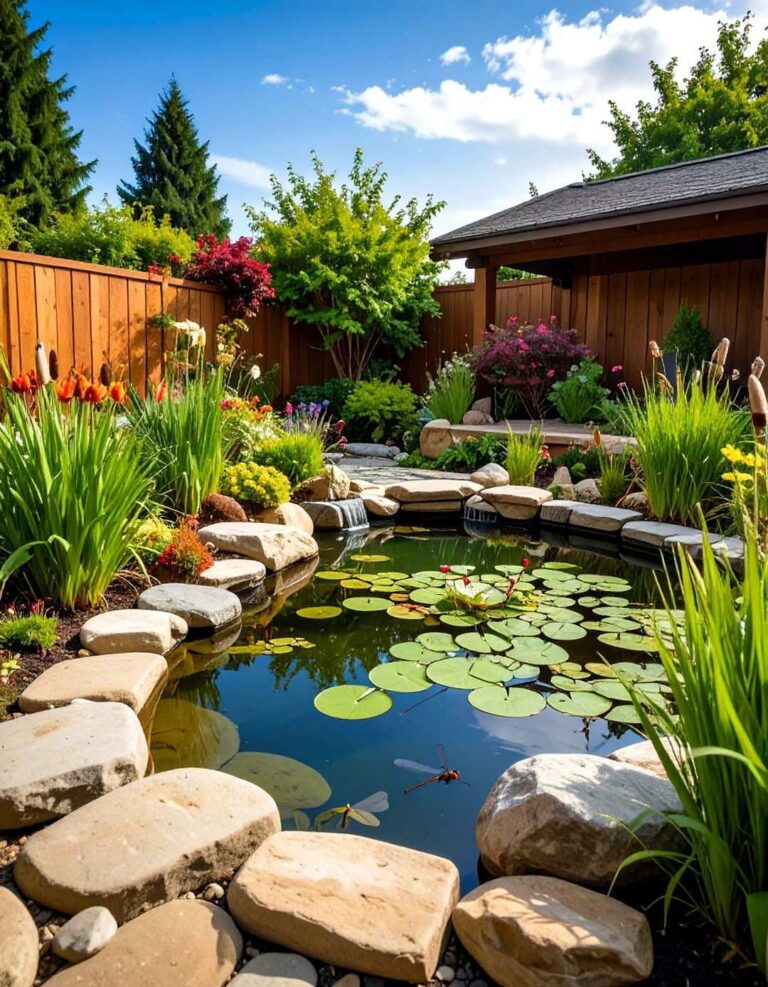 Natural Wildlife Backyard Ponds for Ecosystem Building - 20 Backyard Pond Ideas