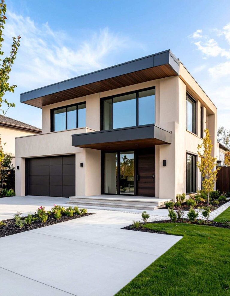 Neutral Stucco Siding Systems - 20 1980s House Exterior Ideas