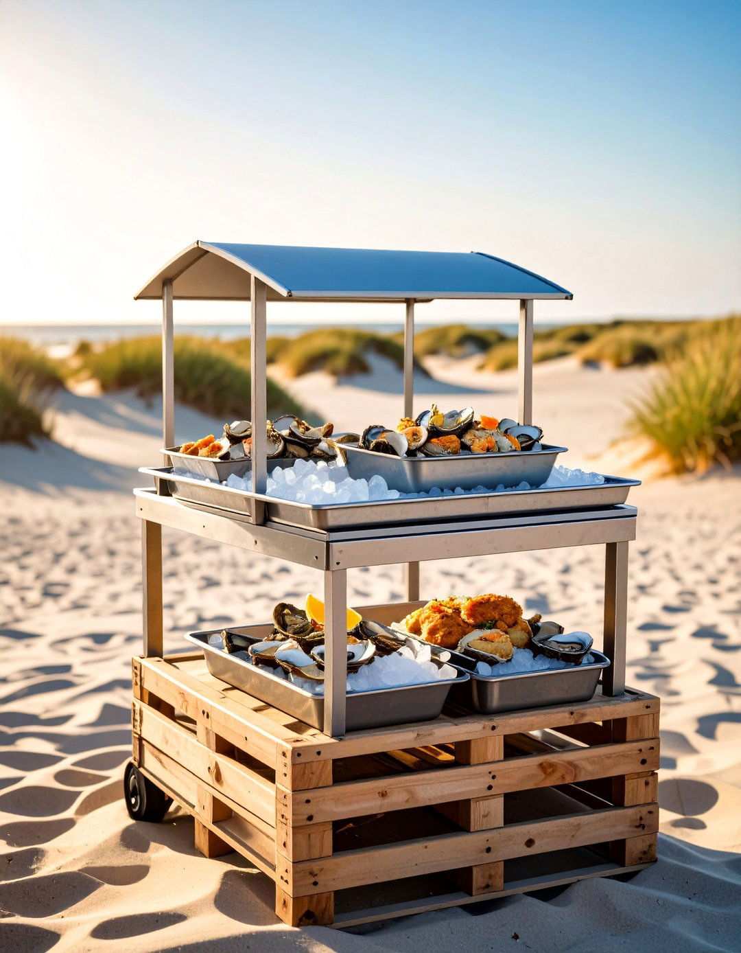 Ocean Fresh Menu Stations and Grazing Tables - 20 Beach Wedding Ideas