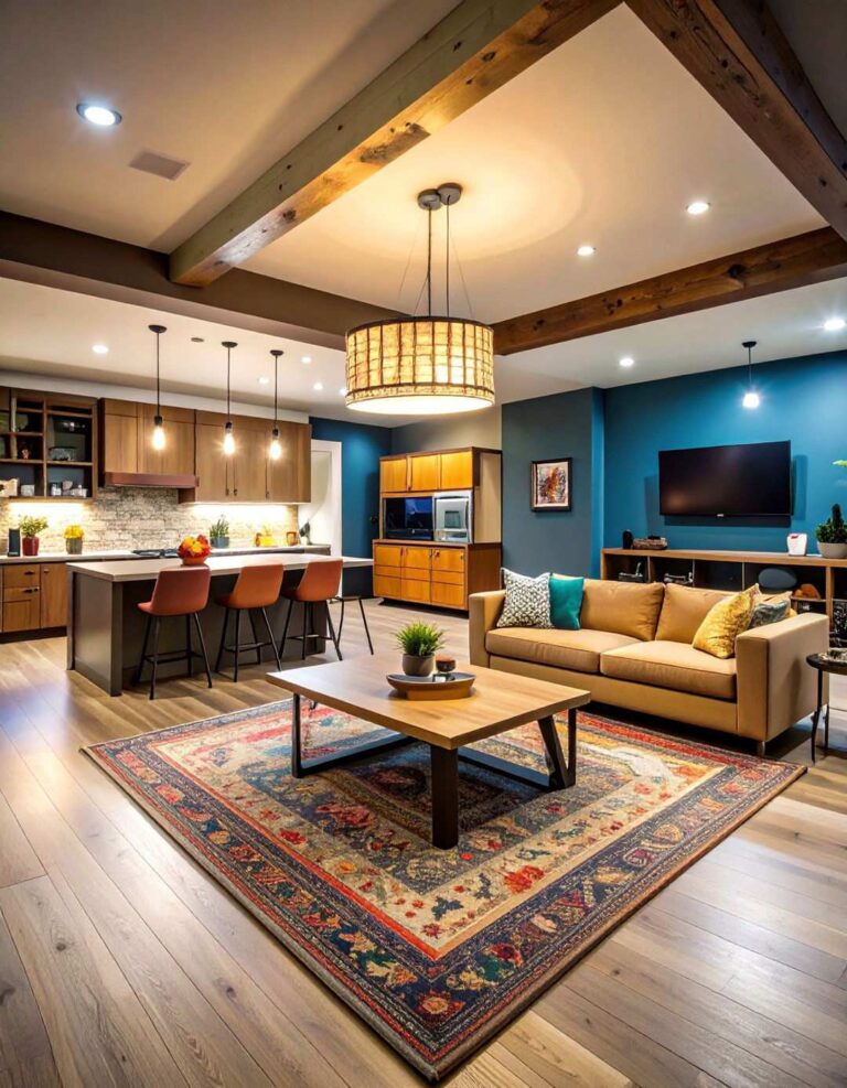 Open Concept Basement Layout Design - 20 basement decorating ideas