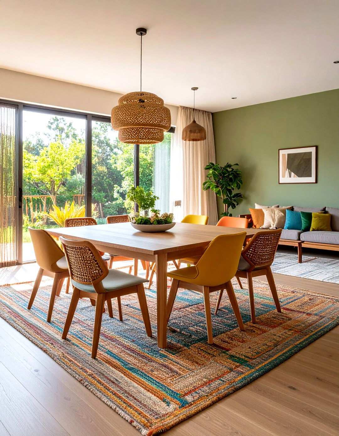 Open Floor Plans for Connected s Dining and Living - 20 70s Dining Room Design Ideas