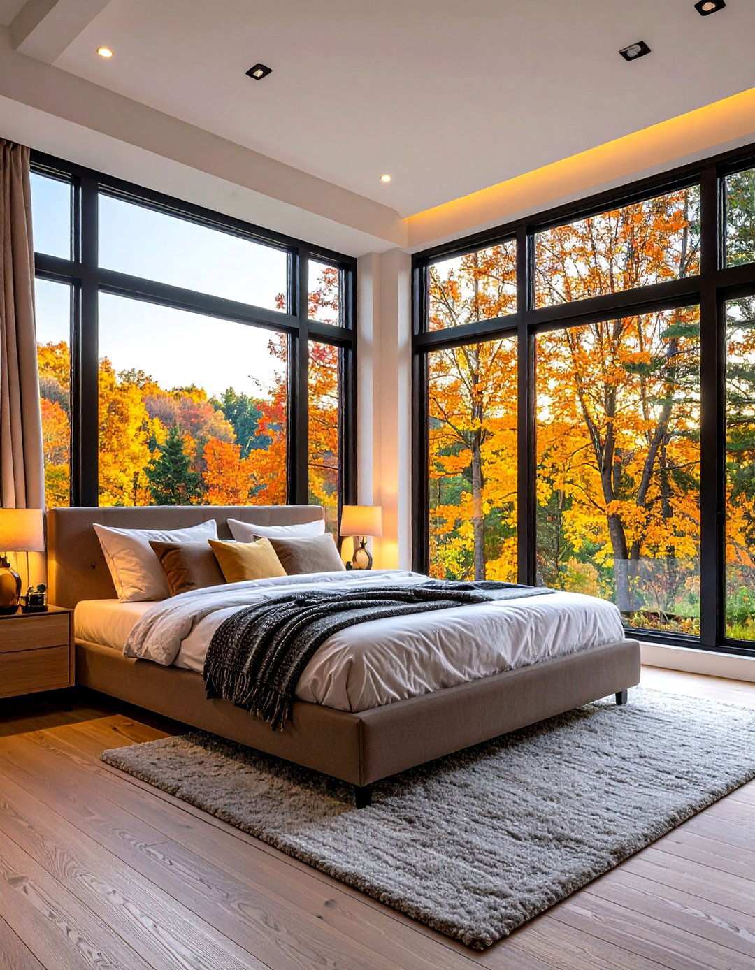 Opt for Energy Saving Double Glazed Glass - 20 Bedroom Window Ideas