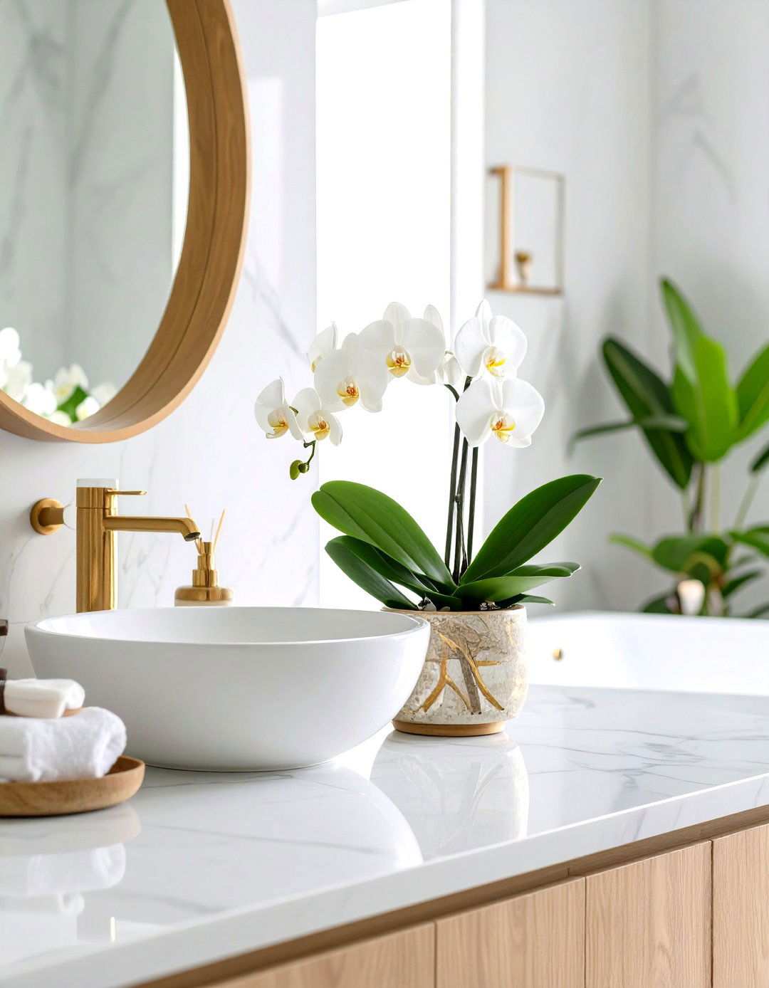 Orchid Bathroom Plant for Exotic Elegance - 20 Best Plants for Bathroom