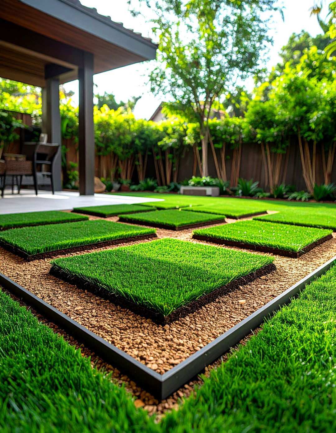 Organic Infill for Cooler Turf - 20 Backyard Turf Ideas