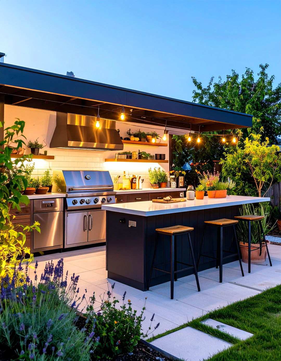 Outdoor Back Porch Kitchen - 20 Back Porch Ideas