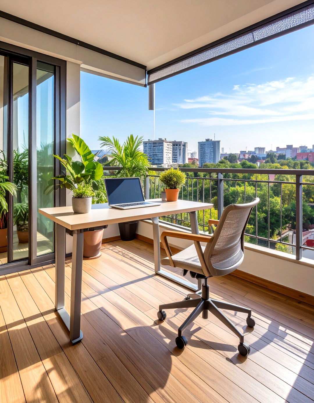 Outdoor Workspace Setup - 20 Balcony Deck Ideas