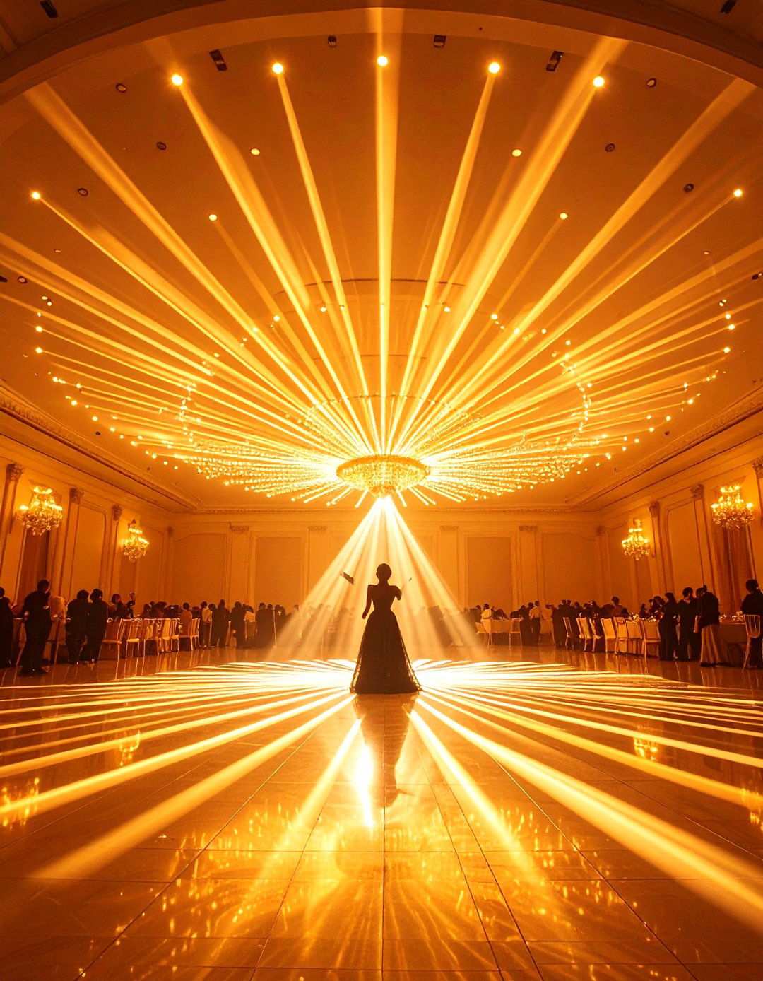 Paint the Room With Custom Art Deco Gobo Projection - 20 Art Deco Wedding Ideas