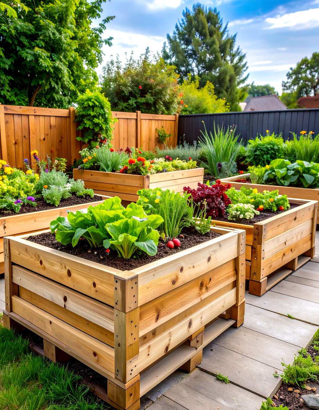 Pallet Raised Garden Bed Frame - 20 Pallet Garden Ideas
