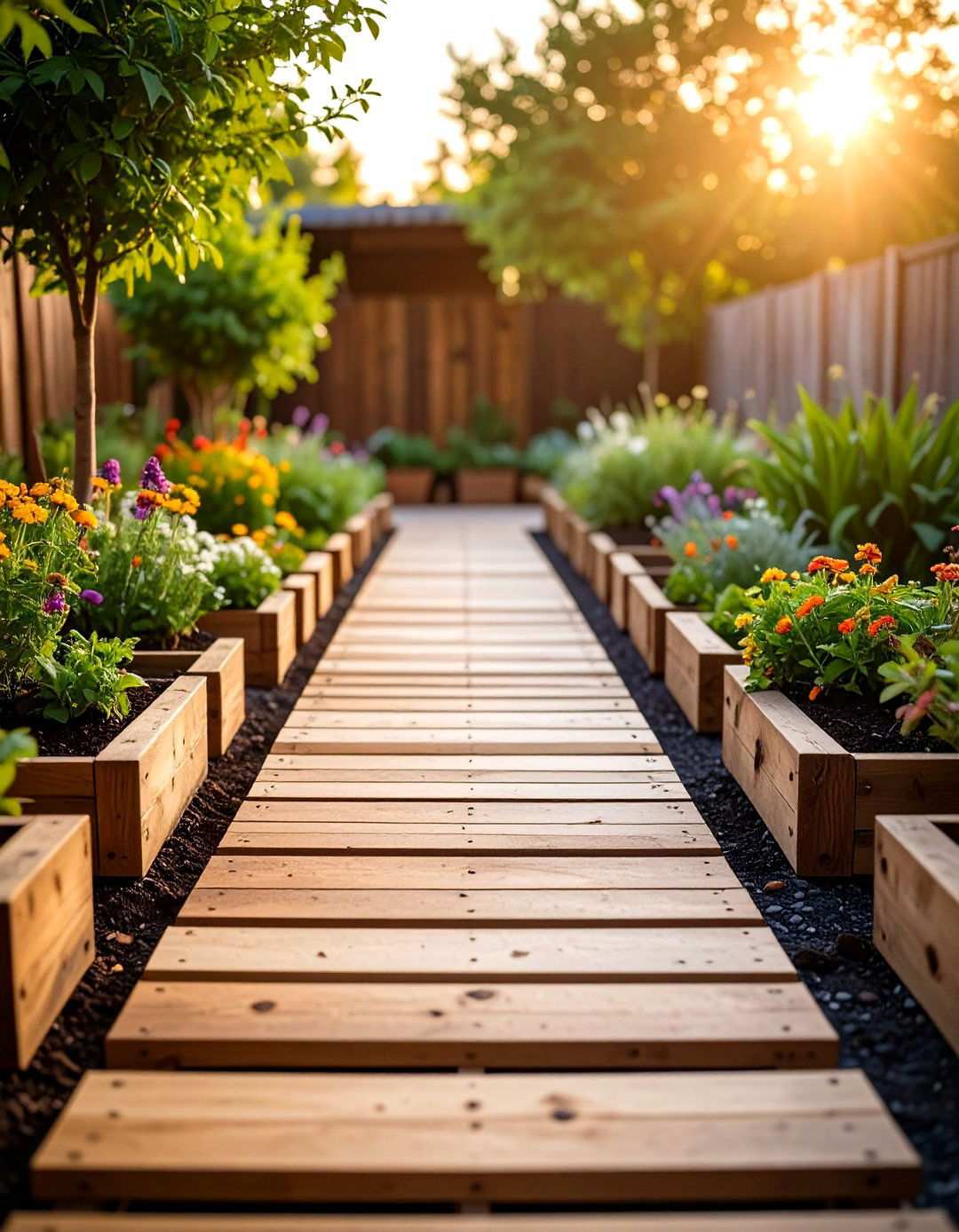Pallet Stepping Stone Pathway - 20 Pallet Garden Ideas