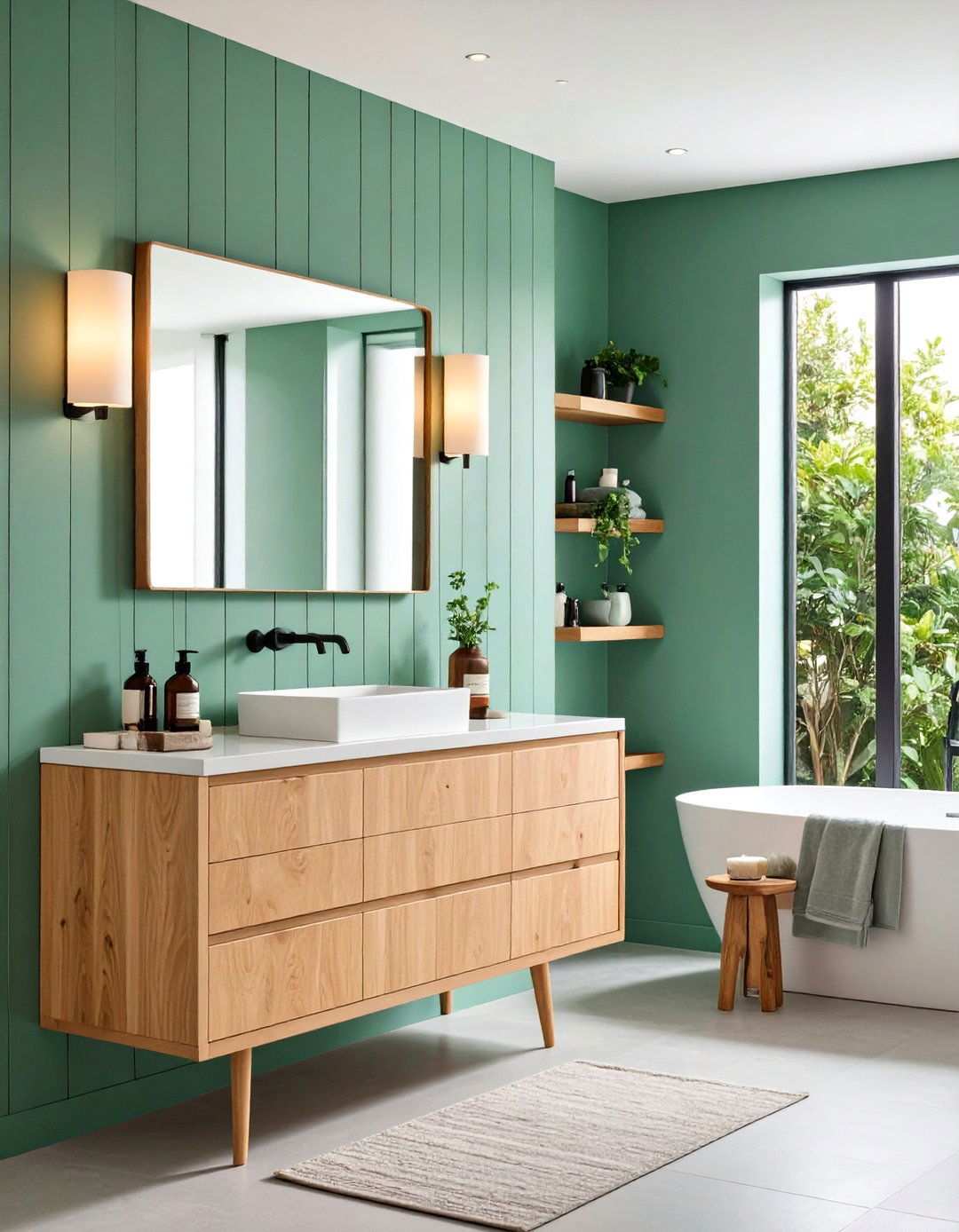 Pastel Spa Day Beadboard - 20 Beadboard Bathroom Ideas