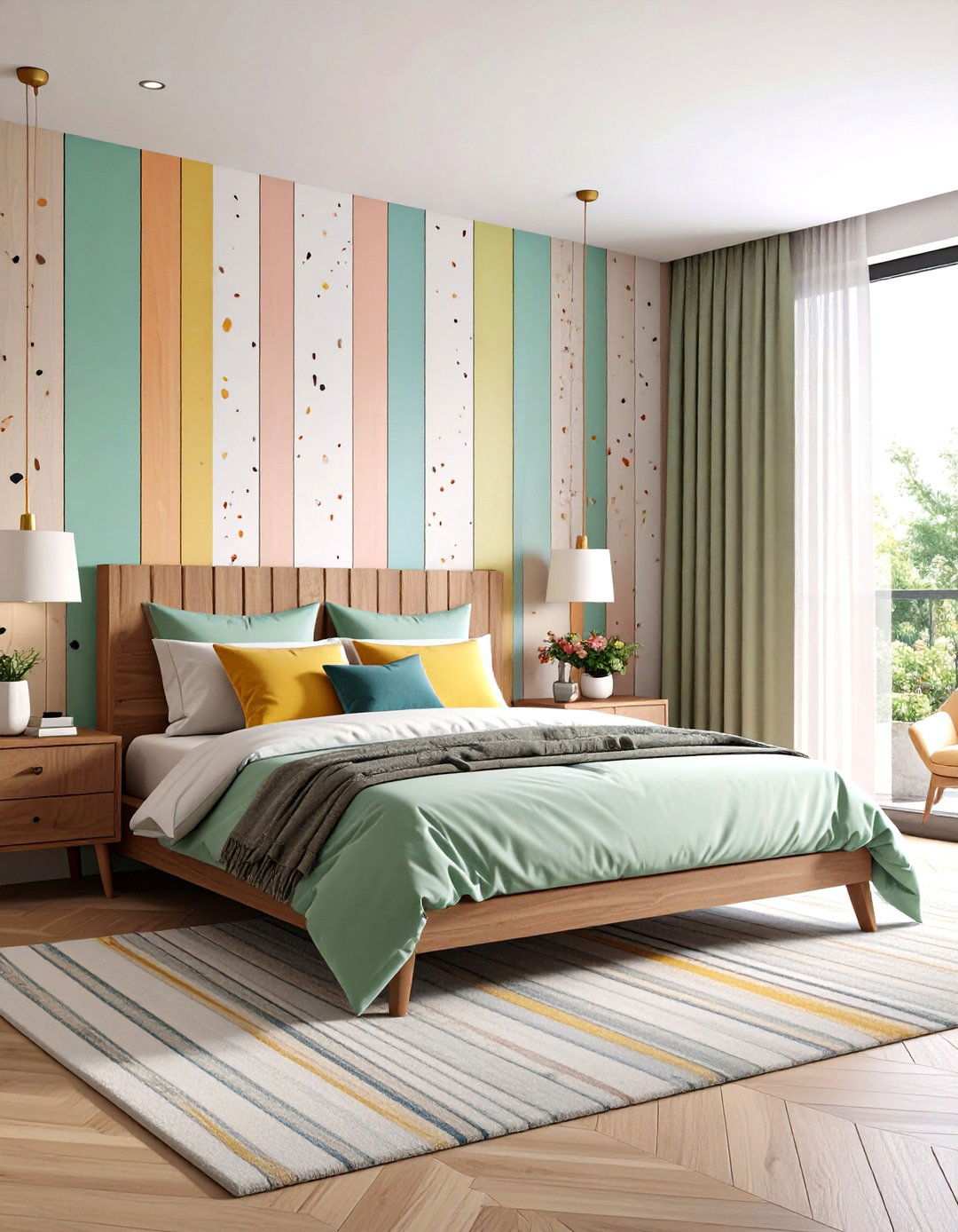 Peel and Stick Bedroom Wallpaper for Commitment Free Style - 20 Bedroom Wallpaper Ideas